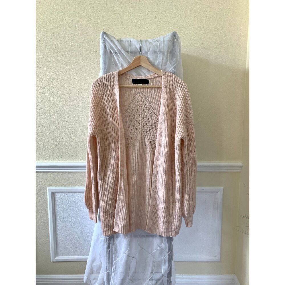 Blue Rain Blush Pink Knitted Cardigan Size Small